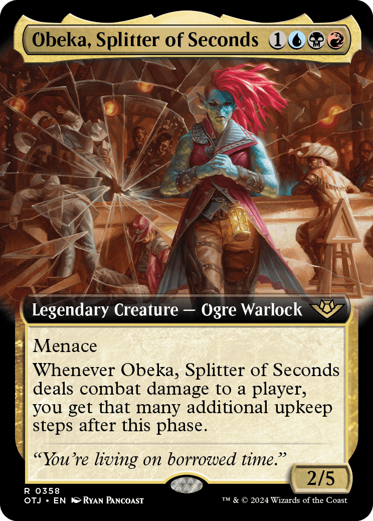 mtg obeka commander deck Obeka, Spitter of Seconds EXTRA UPKEEPS Magic Custom Command the battlefield with this custom 100 Magic the Gathering Outlaws of