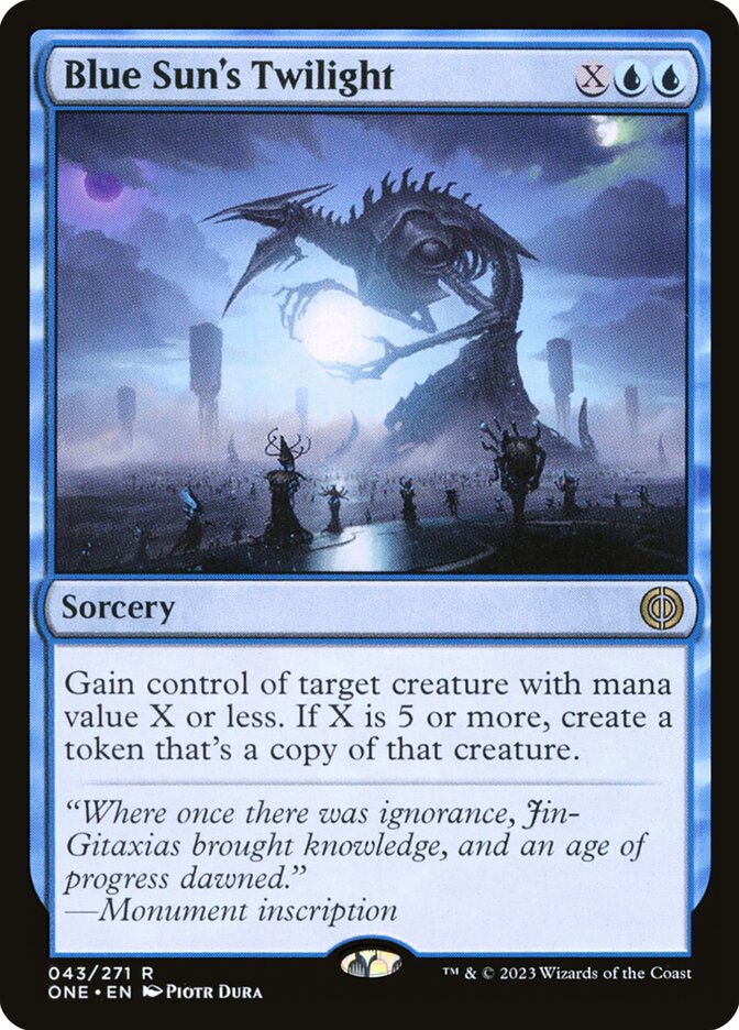 Blue Sun's Twilight | Phyrexia: All Will Be One Foil | Standard | Card  Kingdom
