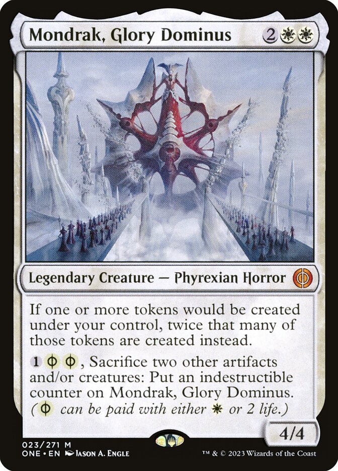 Mondrak, Glory Dominus S&C・Foil Mondrak, Glory Dominus (#299) (Showcase) | Phyrexia: All