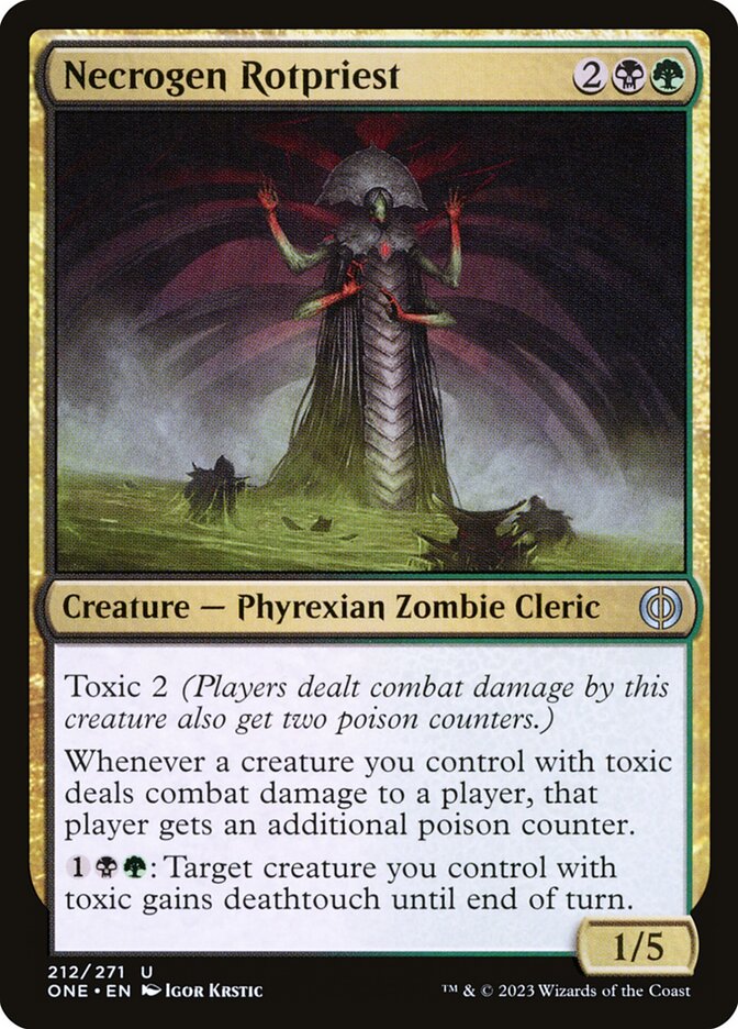 Necrogen Rotpriest | Phyrexia: All Will Be One Foil | Standard