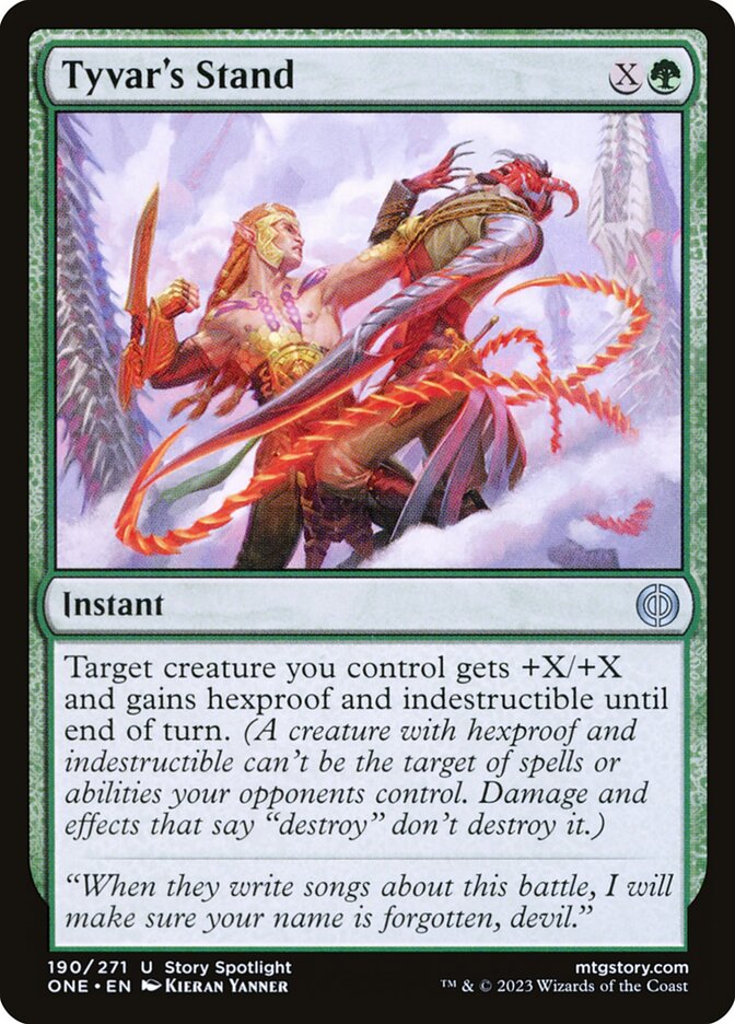 Tyvar's Stand | Phyrexia: All Will Be One Foil | Standard | Card Kingdom