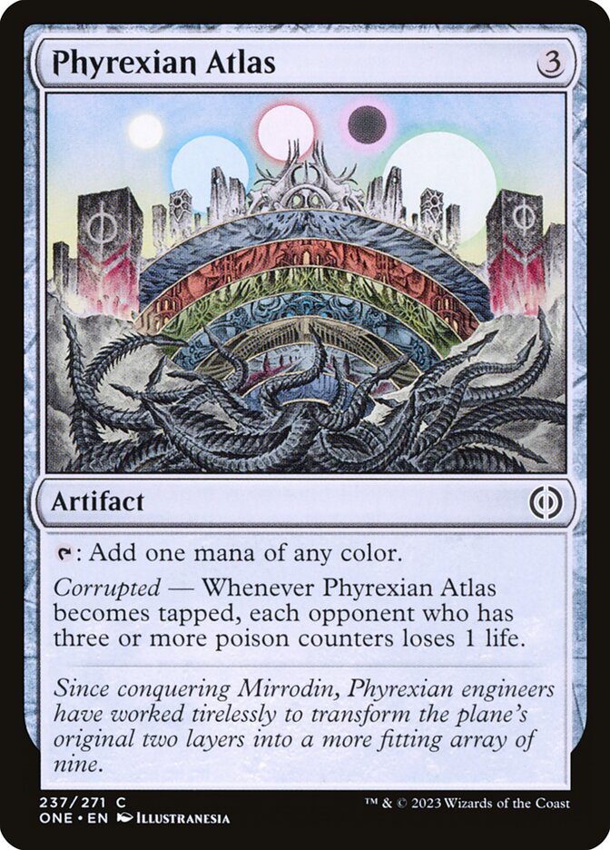 Phyrexian Atlas | Phyrexia: All Will Be One Foil | Standard | Card
