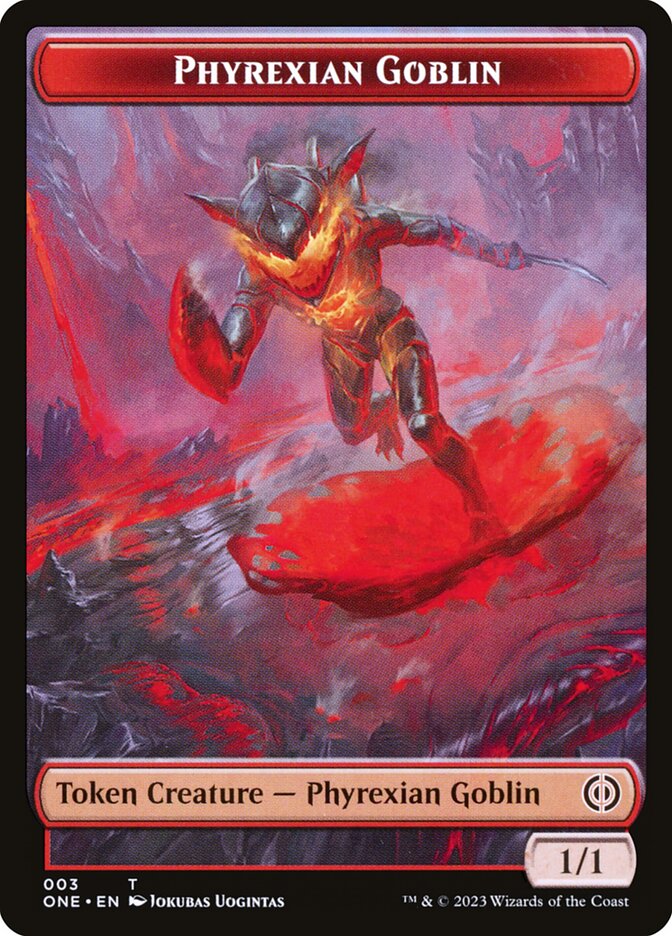 Phyrexian Goblin Token | Phyrexia: All Will Be One Foil | Standard | Card  Kingdom