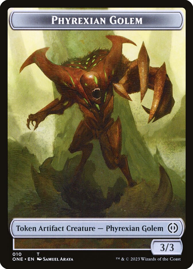 cards that create golem tokens mtg Magic The Gathering - Modern Horizons 3 - Phyrexian Create a 3/3 colorless Golem artifact creature token For those of you waiting