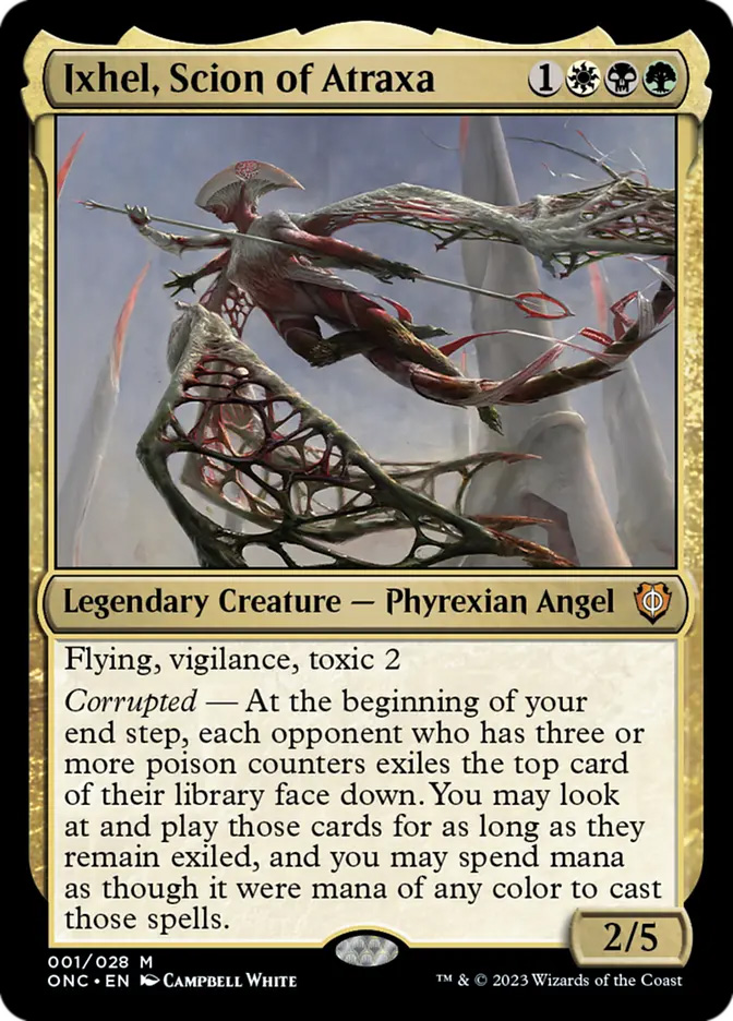 mtg ixhel scion of atraxa commander deck Atraxa, Praetor's Voice PROLIFERATE COUNTERS POISON Magic Custom C  CommanderComplete Corrupted At the beginning of your end step MTG Ixhel, Scion of Atraxa