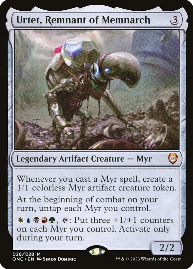mtg urtet commander deck Custom Commander Deck ~ Forged Legion ~ Urtet Remnant of Memnarch ~100 Card  Deck