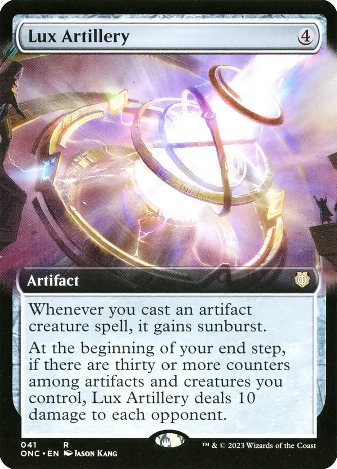 mtg one commander decks Magic The Gathering Cast powerful spells Lux Artillery | Phyrexia: All