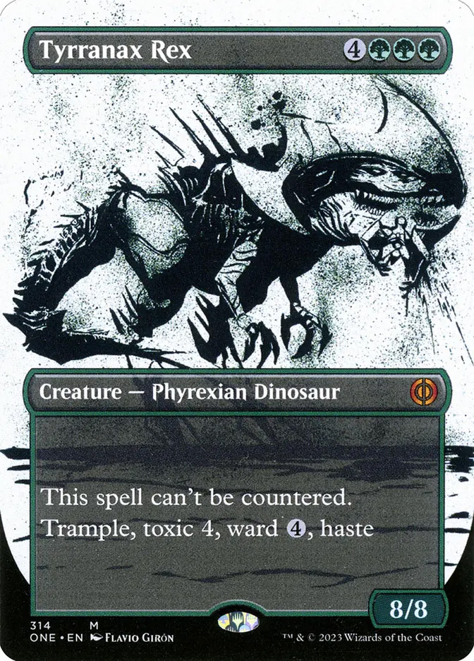 t rex mtg card Magic: the Gathering - Tyrranax (189) the Perfect Hybrid is dealt damage REX] Don't Move : r/magicTCG