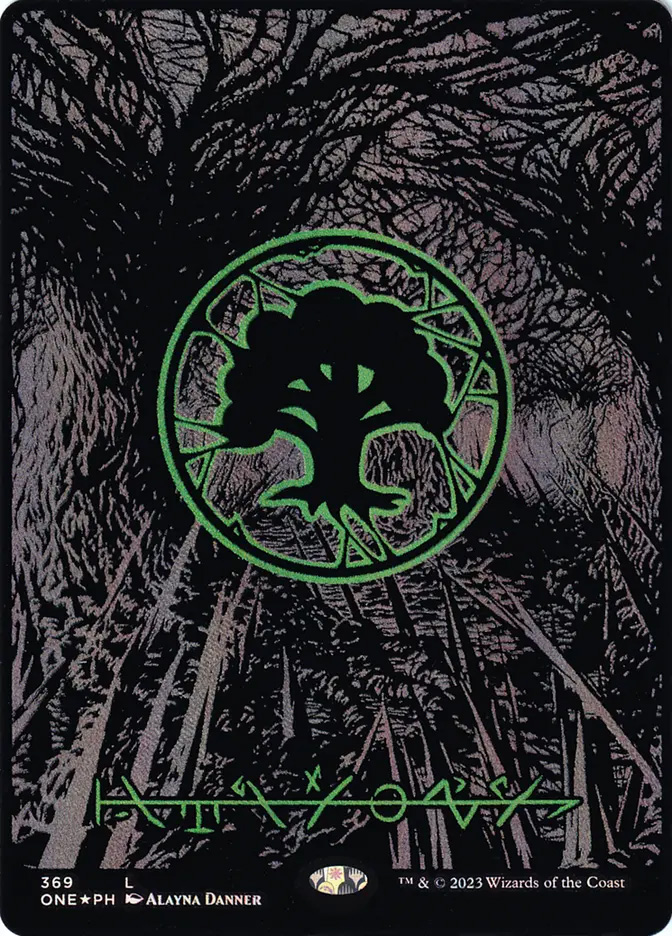 mtg phyrexia all will be one oil slick cards Capricious Hellraiser (Oil Raised Foil) [Phyrexia: O Reach At the beginning of each combat Forest | Phyrexia: All Will