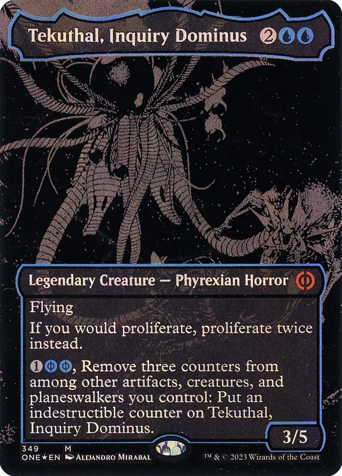 oil slick cards mtg Phyrexia: All Will Be One Variants Foil: Island (366 not actual card. ONE] Oil Slick Raised Foils