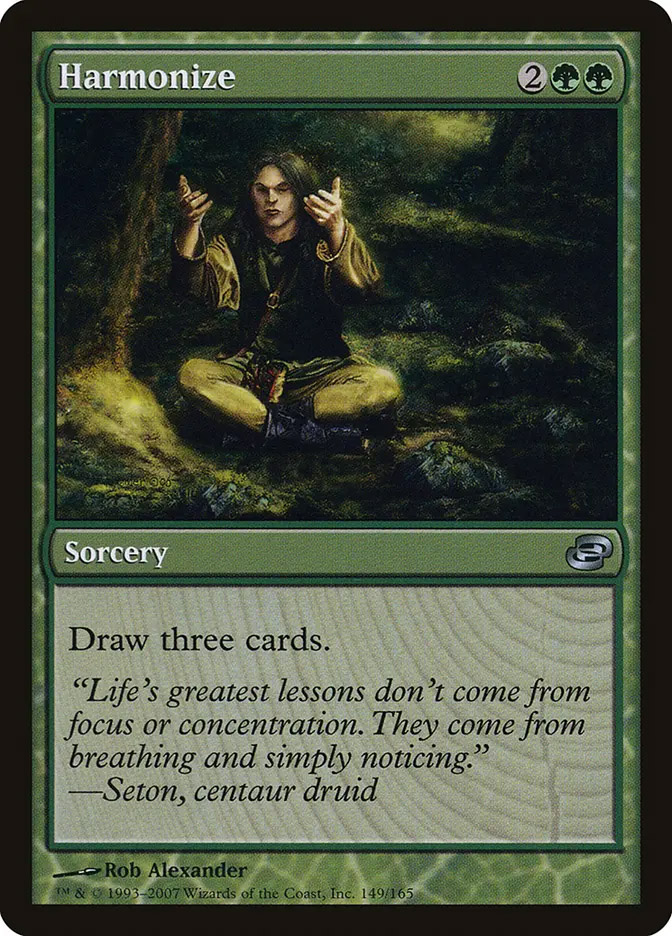 planar chaos mtg card Magic the Gathering CCG: # 149 Harmonize (A) 2007 WotC 653569174592 on eBid United Kingdom Human Wizard MTG Magus of the Coffers