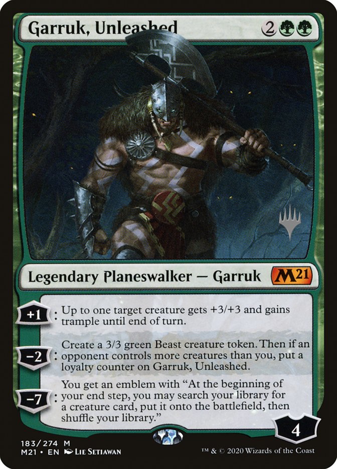 Magic: The Gathering - Garruk, Cursed Huntsman (Garruk, Cacciatore Maledetto) - Carta Singola Da Throne Of Eldraine (ELD) Rara Mitica