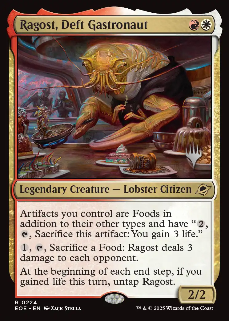 lobster card mtg Bling - TEST - Loopy (no PW symbol) - Mystery Booster -i319 Scissors Lizards cannot attack or block. Lobster Edge of Eternities cards