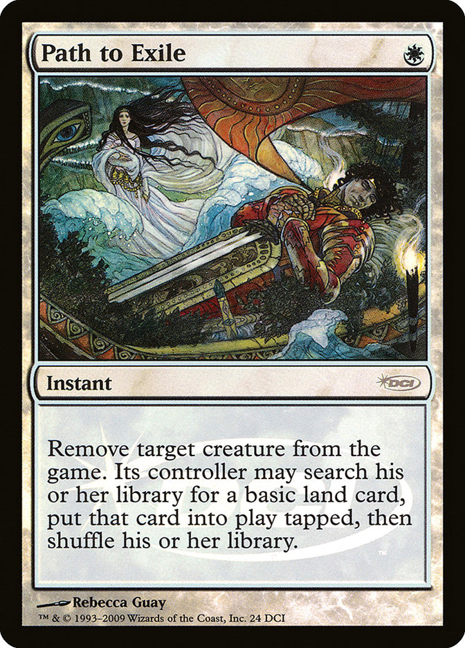 path to exile mtg card - Single then shuffle their library. Path to exile by Over-Lord