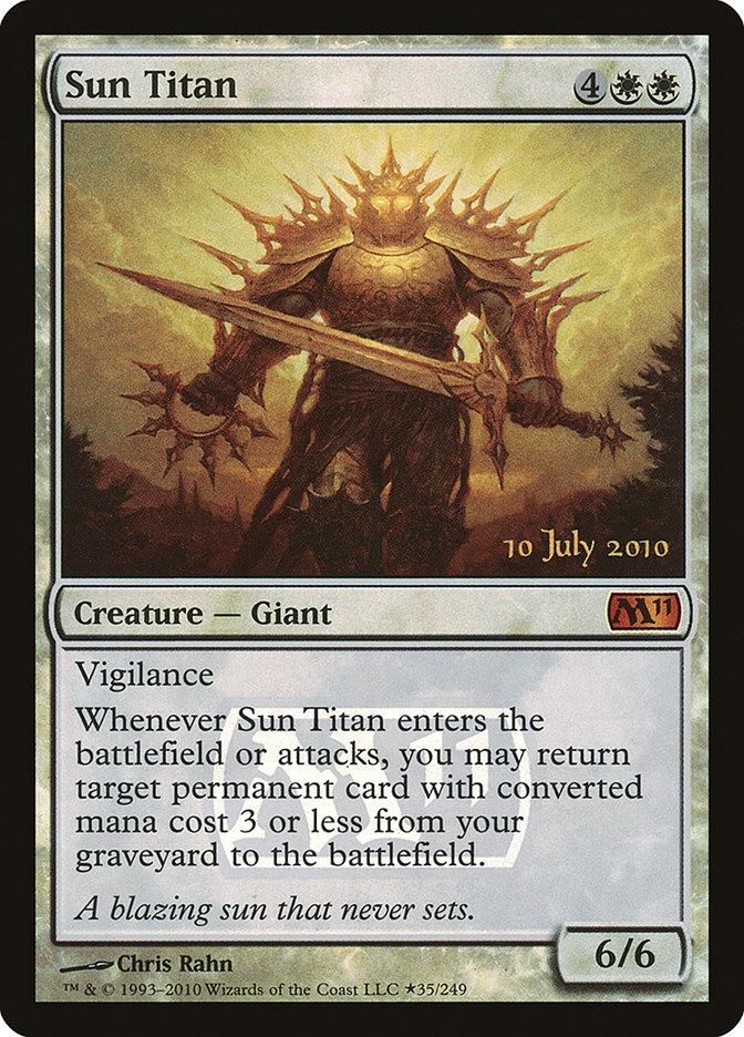 mtg cards like sun titan Sun Titan Is Truly the Sun That Never Sets