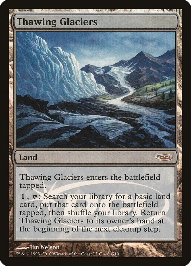 MTG Thawing Glaciers ジャッジ褒賞 Foil Thawing Glaciers | Promotional | Card Kingdom