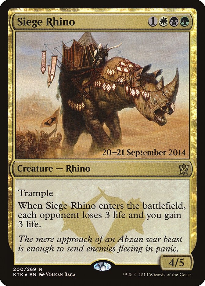 Siege Rhino | Promotional | Card Kingdom
