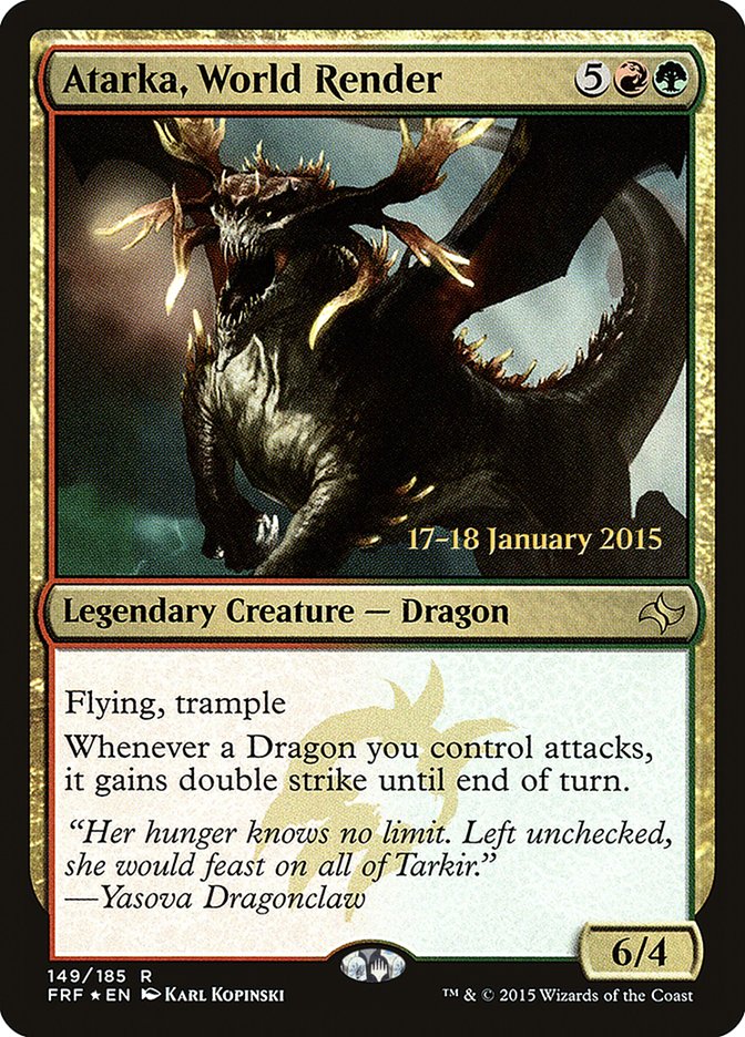mtg atarka world render commander deck Atarka commander deck : r/mtg