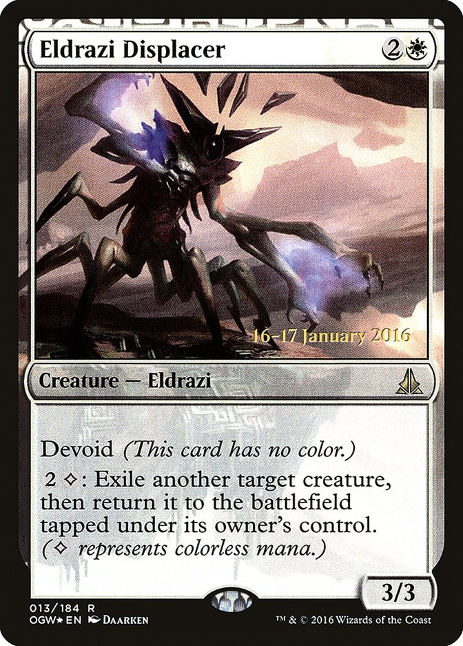 mtg promo cards 2016 Magic the Gathering: Shadows over Innistrad: Intro Pack / Theme Deck: Angelic Fury (includes 2 Booster Packs & Alternate Art Premium Rare Promo) White / Red Untap Endbringer during each other players untap step MtG Oath of the Gatewatch