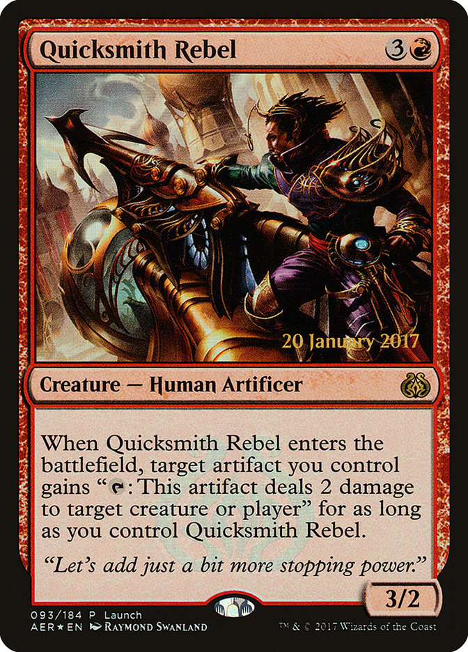 mtg promo cards 2017 Quicksmith Rebel | Promotional