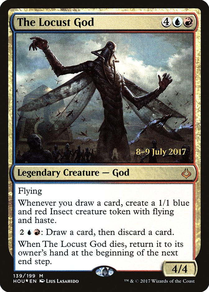 mtg new god cards The Locust God CARD DRAW TOKENS IZZET Magic MTG Custom Commander Deck –  CommanderComplete main image 0