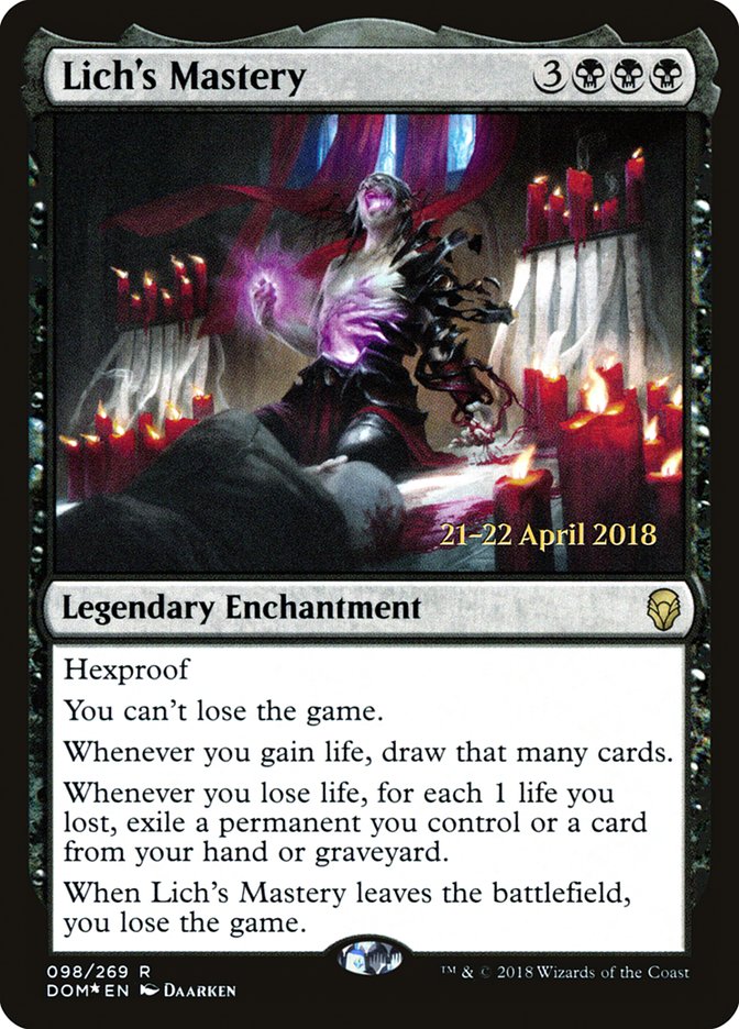 Lich's Mastery | Promotional | Card Kingdom