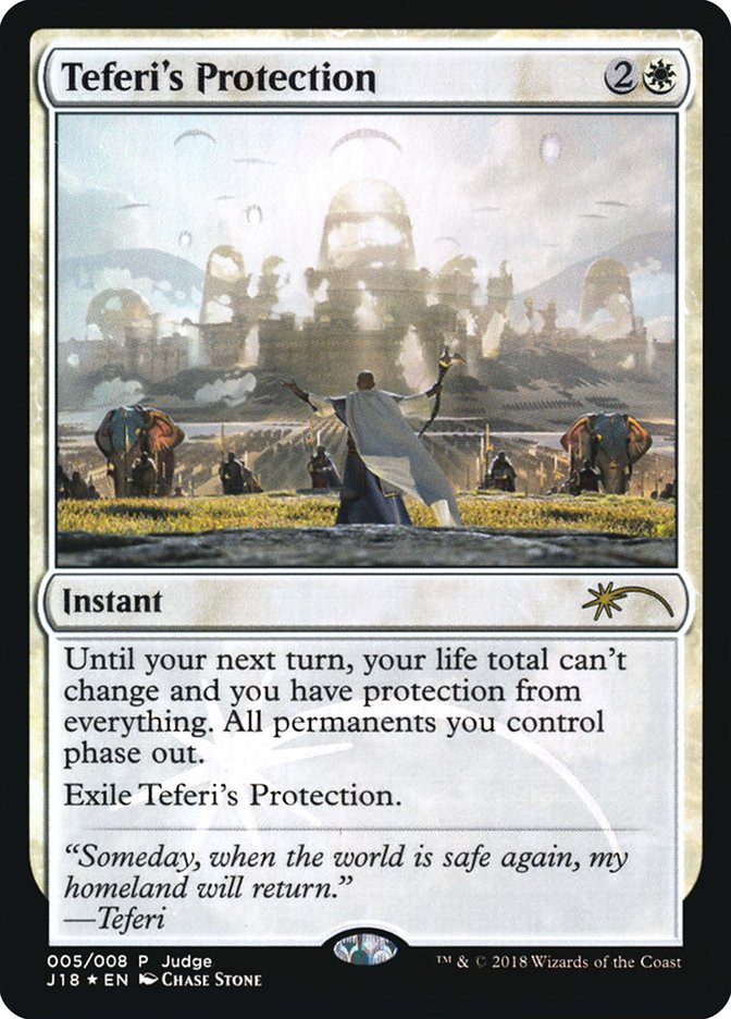 MTG テフェリーの防御 ジャッジfoil 買取：【Foil】《テフェリーの防御/Teferi's Protection