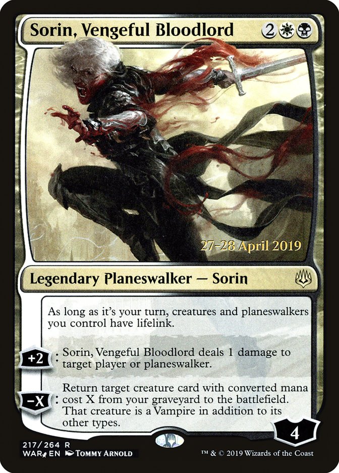 Sorin, Vengeful Bloodlord | Promotional | Card Kingdom