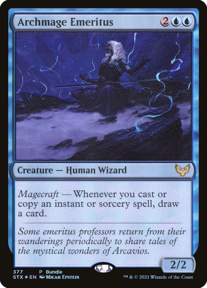 Magic: The Gathering Card - Archmage Emeritus #145 (Normal, Near Mint) From  Commander: Tarkir Mtg Stasis