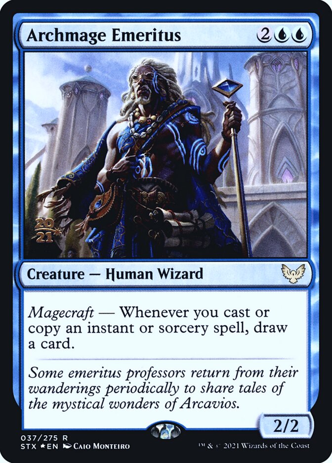 mtg cards with magecraft Archmage Emeritus | Promotional Veyran, Voice of Duality MAGECRAFT