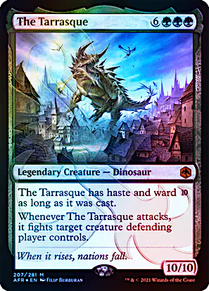 tarrasque mtg card Magic The Gathering - Commander Legends - Battle for Baldur's Gate 10/10 Illustrated by Filip Burburan. The Tarrasque - Magic the