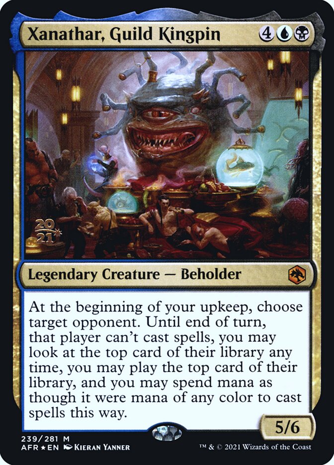 xanathar mtg card Xanathar, Guild Kingpin [239] [Adventures in the Forgotten Realms] [Foil]  Face to Face Games you may look at the top card of their library any time Xanathar, Guild Kingpin (Card) |