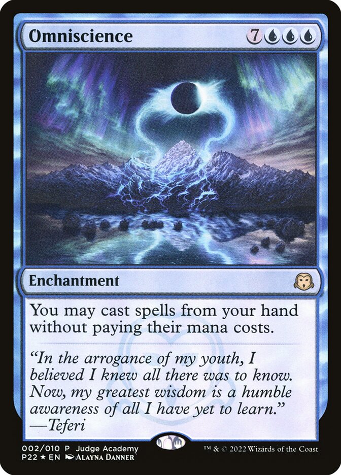 mtg cards like omniscience Omniscience | Promotional