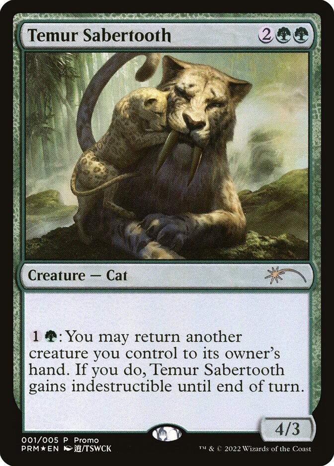 MTG Temur Sabertooth Promo 【公式通販】