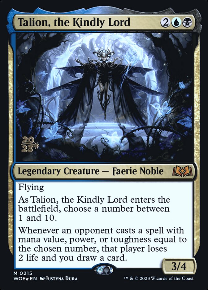 talion mtg card Talion, the Kindly Lord | Promotional