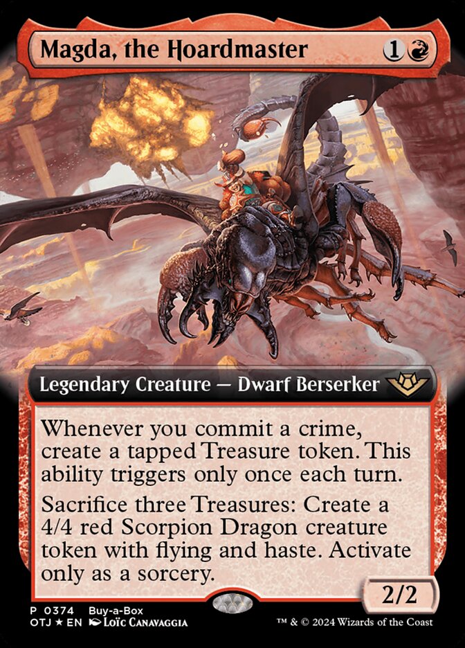 mtg magda commander deck Magda, Brazen Outlaw DWARVES DRAGONS TREASURE Magic Mtg Custom Commander  Deck main image 1