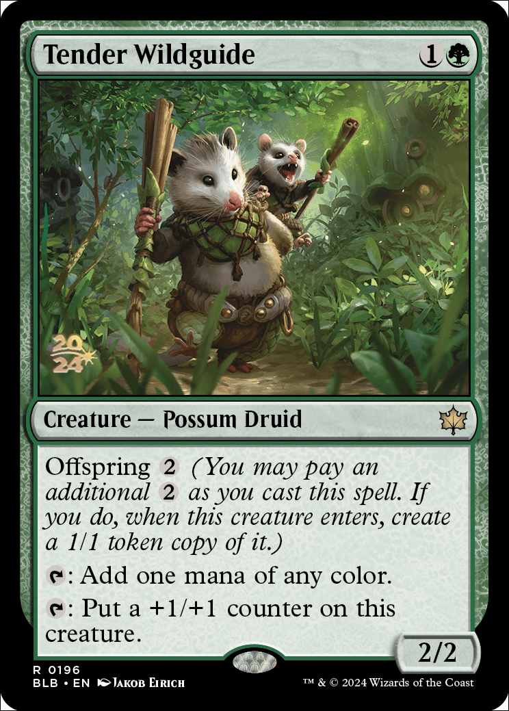 possum cards mtg Offspring Possum Green token Magic mtg | Custom Anime Style