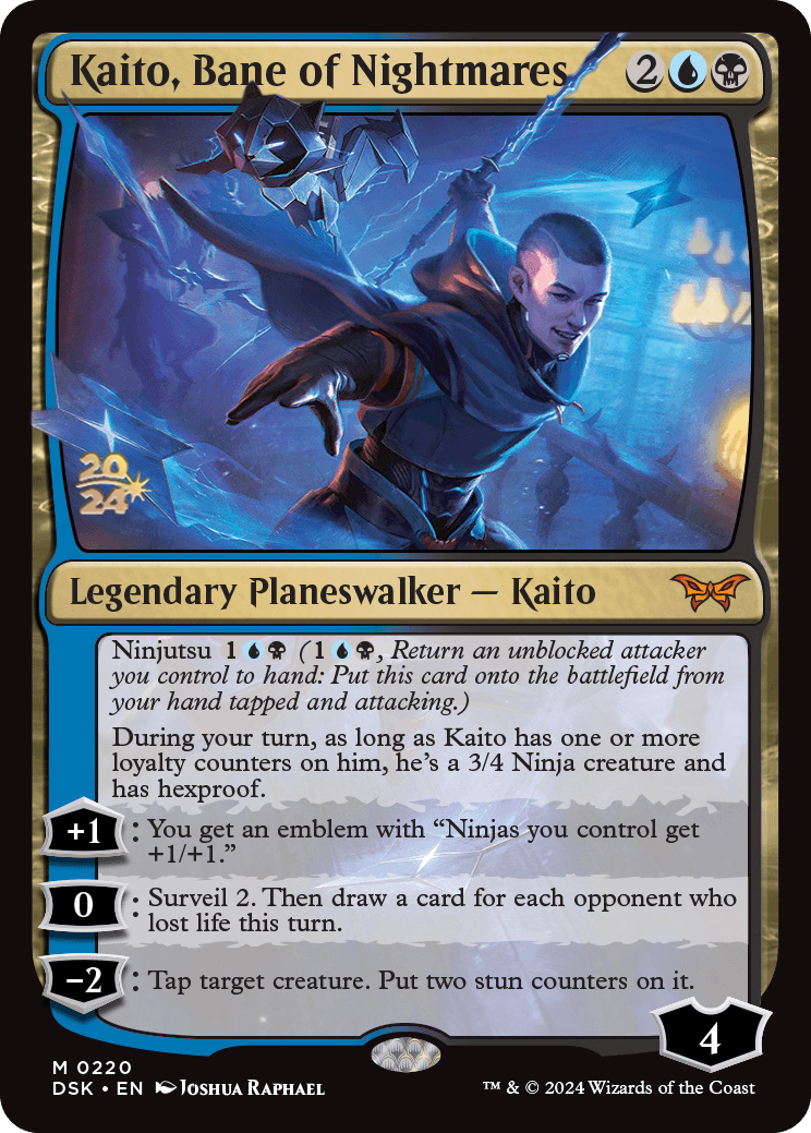 悪夢滅ぼし、魁渡/Kaito, Bane of Nightmares 2枚 英語 ミントモール / MINT GAMES MTG(東日本橋) / 【DSK】【ENG