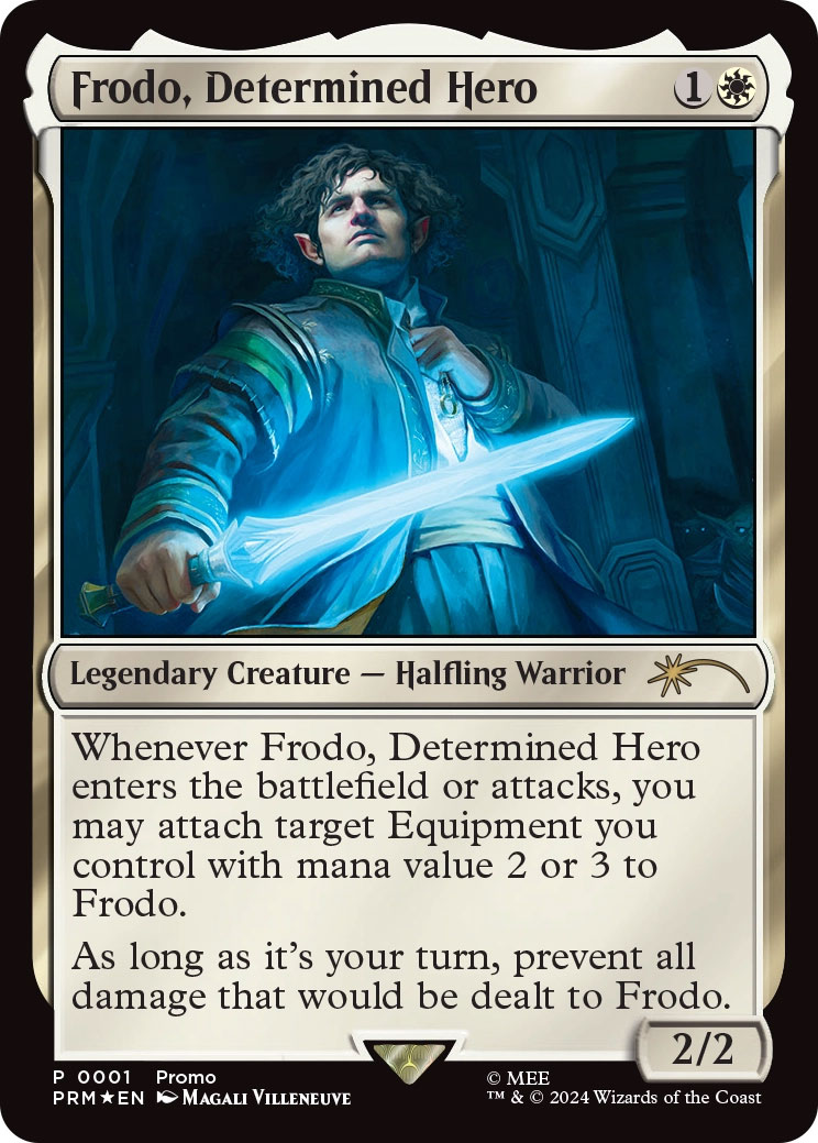 mtg frodo card Elijah Wood signs at Dragon Con if you gained 3 or more life this turn MTG's LotR Mount Doom Land