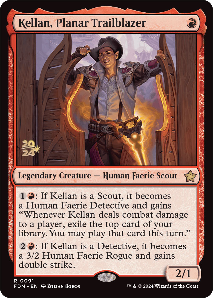 kellan mtg card Kellan, Daring Traveler [The Lost Caverns of Ixalan]  TokenMTG You may play that card this turn Kellan, the Fae-Blooded (foil)