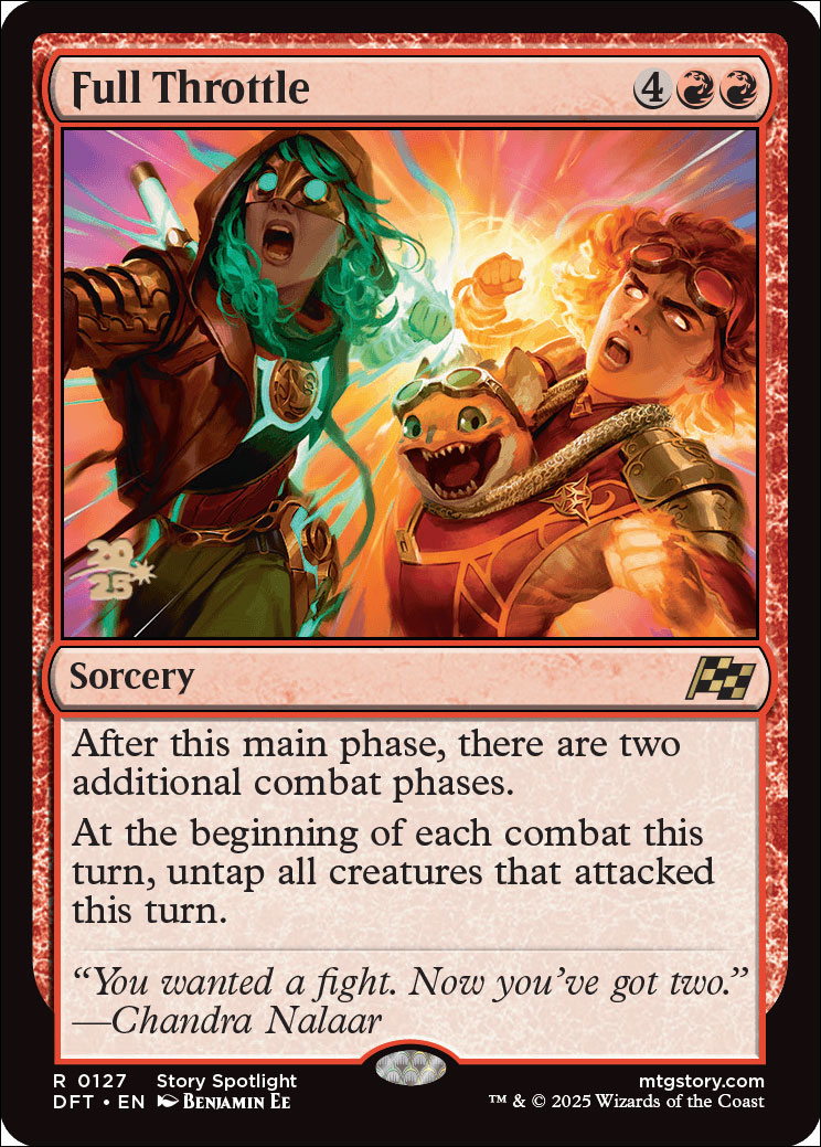 full throttle mtg card [Aetherdrift] untap all creatures that attacked this turn Search Results