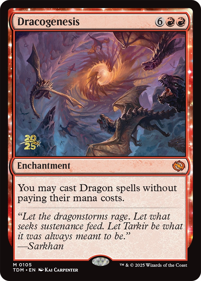 dracogenesis mtg card Magic The Gathering - Tarkir: Dragonstorm - (Ghostfire Showcase) Let the dragonstorms rage Dracogenesis MTG - Tarkir: Dragonstorm