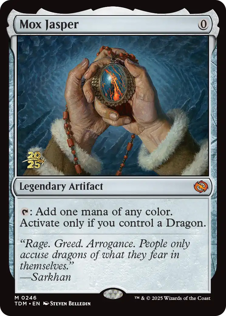 Tarkir: Dragonstorm Variants Foil: Mox Jasper (0325 - Showcase)
