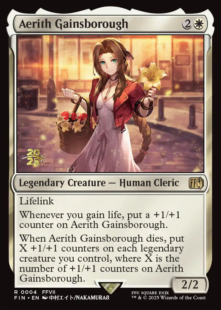 aerith gainsborough mtg promo card Aerith Gainsborough RC Prize Card Foil