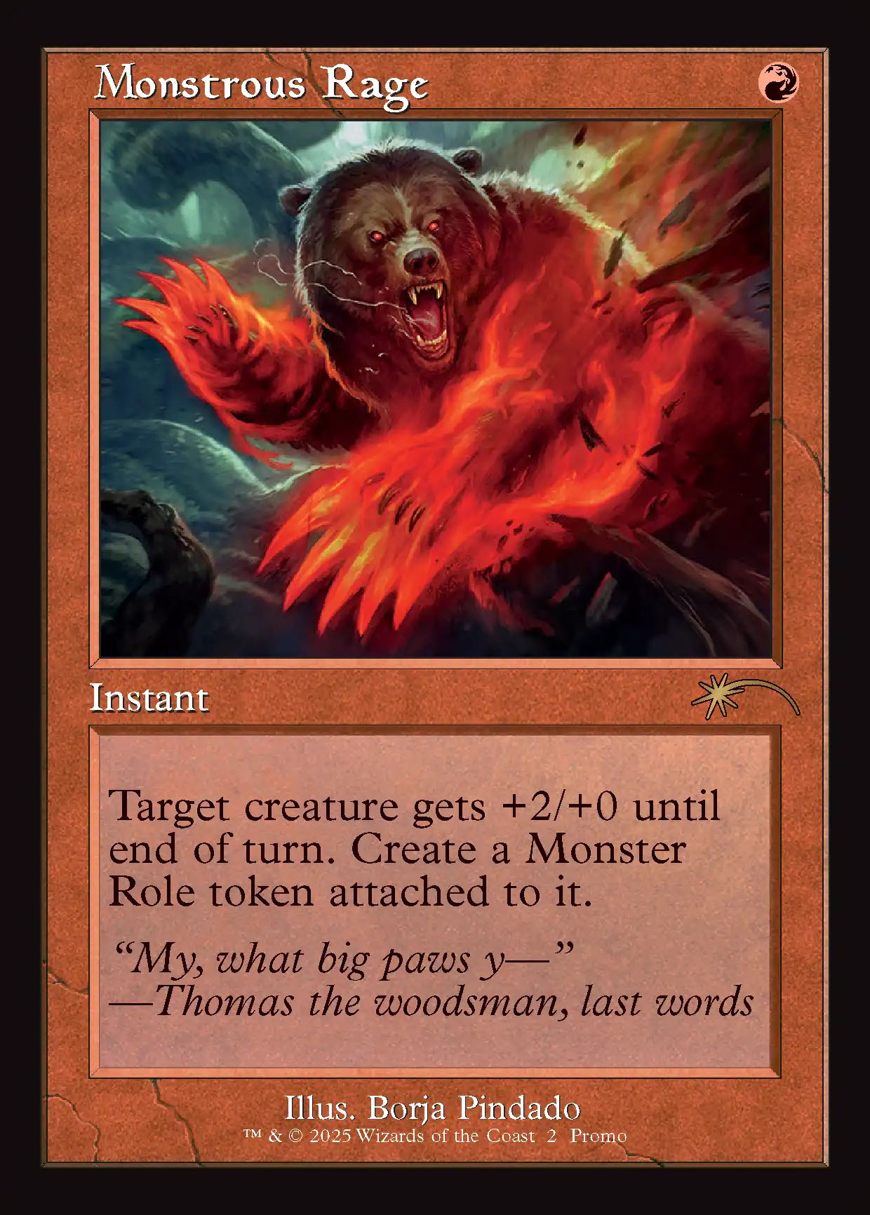 Monstrous Rage | Promotional | Card Kingdom