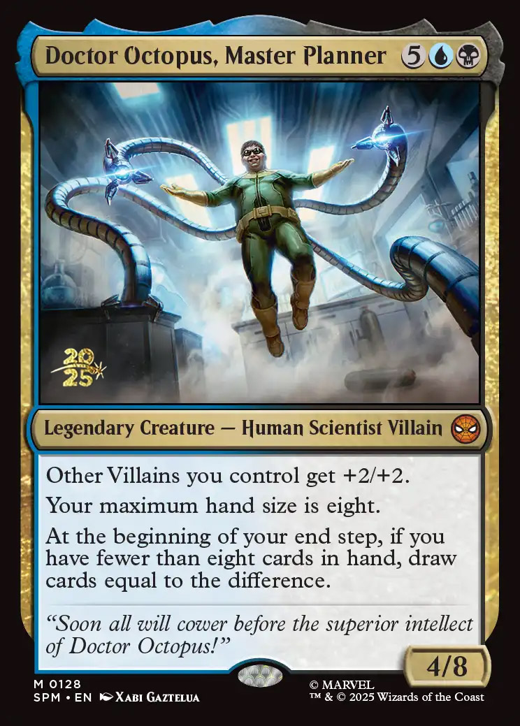 mtg octopus cards 8/8 Token  Mega Chibi Untap it Doctor Octopus, Master Planner |