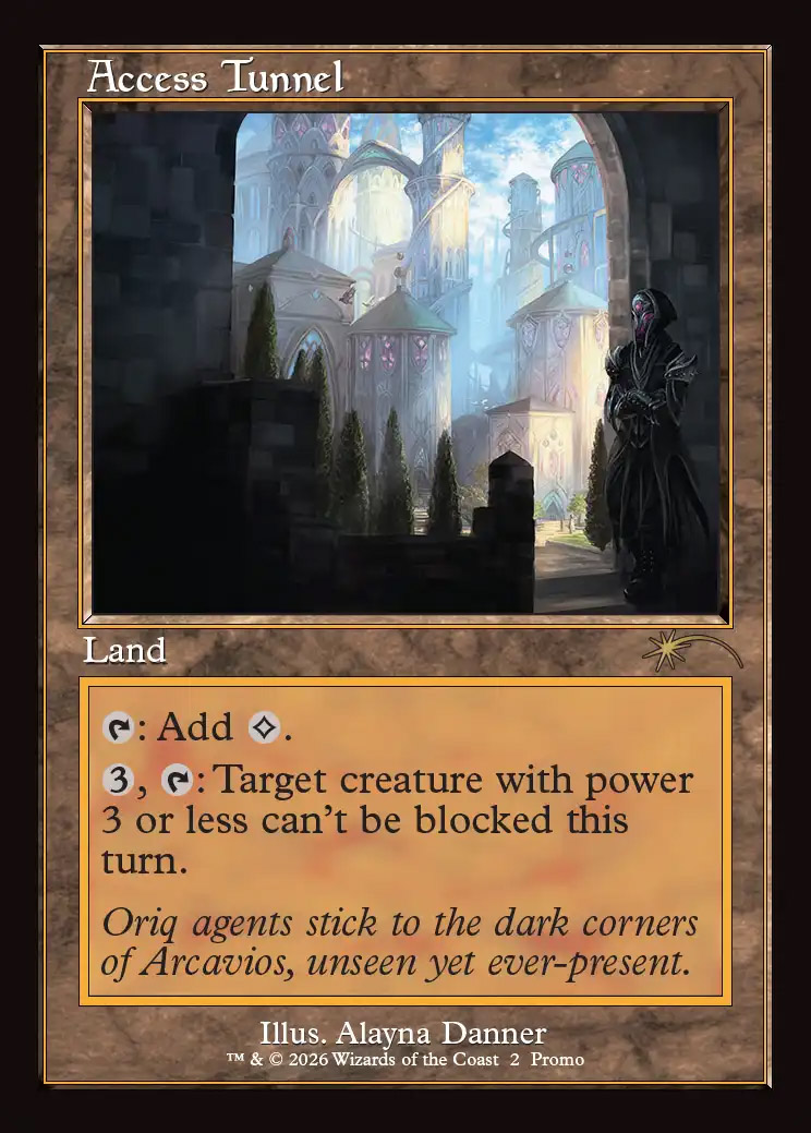 Promo: Access Tunnel (Commander Play Foil)