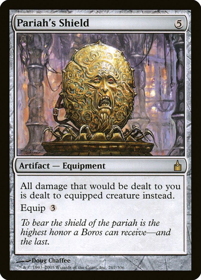 Mtg Ravnica: City of Guilds Rare Pariah's Shield #267