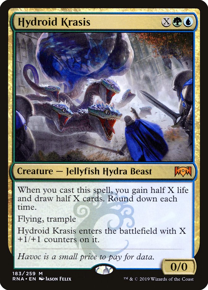 Mtg Ravnica Allegiance Mythic Rare Hydroid Krasis #183