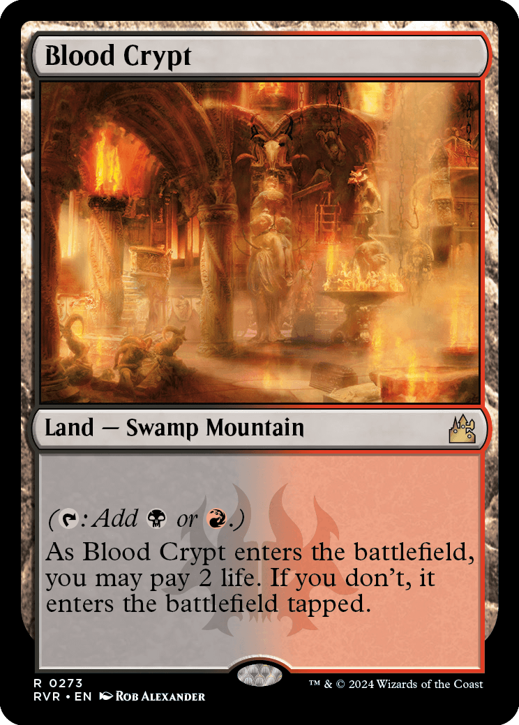 Blond Crypt 血の墓所 FOIL 008/045 MTG Blood Crypt - Zendikar Expeditions - Magic: The Gathering